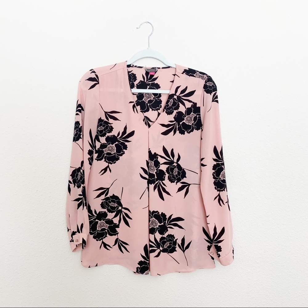 Vince Camuto floral blouse XS